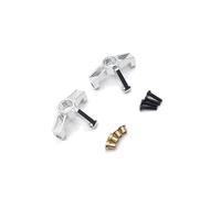 OZLZHJ Remote Control Car Parts Metal Upgrade and Modification Front Steering Cup Fit For Weili 1/10 104001 104002(Silver)