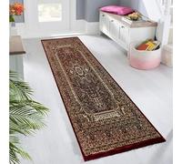 OZMIC Carpet Runner Rug for Hallways - Super Soft Low Pile Traditional Oriental Carpet Runners for Hallways Non Slip Long vintage rug Bedroom Carpet - 60 x 220 cm, Red