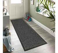 OZMIC Grey Door Mats Indoor Door Mat Non Slip 60 x 180 cm - Rubber Backed Floor mats for kitchen floor - outside door mats outdoor heavy duty waterproof for Front or Back Door Large Runner Rug