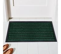 OZMIC Rubber Mat Super Absorbent Washable Non Slip PVC Backed Entrance Door Mat Washable Small Rug Dog Mat for Patio Door - 50 x 90 cm, Green