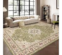OZMIC Rugs Living Room - Modern & Traditional Design Area Rugs Contemporary Sitting Dining Room & Bedroom Carpets Rug 200 By 290 Cm - Rome Green