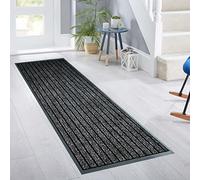 OZMIC Runner Rug Outdoor Mats for Front Door - Non Slip PVC Backing Rubber Matting Washable Carpet Runners Anti Fatigue Barrier Mat - 60 x 180 cm, Grey