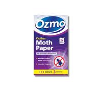 Ozmo Hanging Moth Killer Papers, 12 Pack Pleasant Lavender Fragrance, 3 Months Protection, Kills Clothes Moths, Eggs and Larvae, Disrupts Breeding Cycle, For Drawers, Wardrobes and Storage