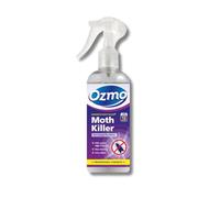 Ozmo Moth Killer Spray, 250ml, Kills Moths, Eggs and Larvae, Safe for Home, Fragrance - Free, Use in Wardrobes and Drawers, Hard Surfaces, Carpets, Fabrics, Curtains, Soft Furnishings