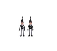 Ozmoint 2-Pack - Let’s Be Naughty! 12" Mischievous Elf 2-Pack - Soft Body, Vinyl Face - Black & Grey Outfits - Random Elf sent for Holiday Fun!