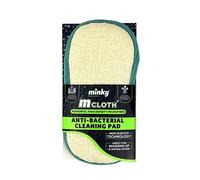 Ozmoint 2 x Minky M Cloth Anti-Bacterial Pad Powerful High Density Microfibre Non Scratch