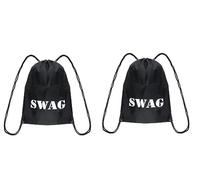 Ozmoint Burglar Drawstring Swag Bag Sack Thief Robber Burglar Fancy Dress Accessory Halloween World Book Day (1 x SWAG BAG)