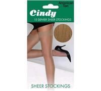 Ozmoint Cindy 15 Denier Sheer Stockings One Size by Cindy (American Tan)