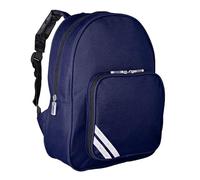 Ozmoint Infant Backpack - Reflective Strips, Detachable Pencil Case, Mesh Water Bottle Pocket, Padded Straps - 35cm X 23cm X 15cm by Zeco (Navy, Infant Backpack (35cm x23cm x15cm))