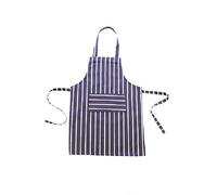 Ozmoint Kids Girls Boys Dark Navy Stripe Apron for Cooking and Arts and Craft (Approx Size 75cm L including neck loop x 40cm W)