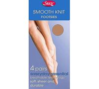 Ozmoint Ladies Underfoot Seam Breathable Footsies - 4-Pack Comfortable Nylon Socks for All-Day Wear by Silky