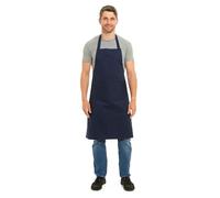 Ozmoint Men's Barbecue BBQ Apron - Novelty Fun Designs - Slogans - National Flags - Made in the UK (Plain Apron, Navy, One Size)