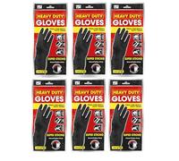 Ozmoint Multipack - 151 Heavy Duty Multipurpose Black Gloves - Ideal for Home, Garden, and DIY Tasks (6, Large (8-8.5))
