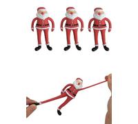 Ozmoint Multipack Stretchy Father Christmas | Secret Santa Stocking Filler Christmas Grotto Multipack (3 x Stretchy Father Christmas)