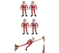 Ozmoint Multipack Stretchy Father Christmas | Secret Santa Stocking Filler Christmas Grotto Multipack (4 x Stretchy Father Christmas)