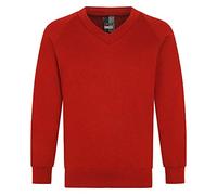 Ozmoint School Uniform Unisex Boys Girls Ladies Mens Adult Children Plain V- Neck Sweatshirt 270GSM (24"- XXL) Eleven Colours V- Neck Sweatshirts