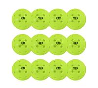 OZO Pickleball - Set of 12 Outdoor Balls, 40 holes, Rotational Mould
