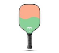 OZO Pickleball - Spark Beginner Control Paddle - USAPA Approved Beginner Control Paddle - Fiber Glass Face Racket (Strawberry & Pistachio)