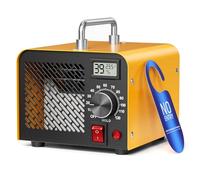 Ozone Generator, 60000 mg/h High Capacity Ozone Machine, Air Purifier with 120 Min Timer, Temperature Humidity Display, Ozone Odor Eliminator Suitable for Home, Car, Office, Garage, Smoke, Pet Odours