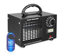 Ozone Generator, 60000 mg/h High Capacity Ozone Machine, Air Purifier with Temperature Humidity Display and 120 Min Timer for 320㎡ Room, Odor Eliminator for Home, Car, Office, Smoke, Pet Odours