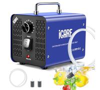 Ozone Generator for Water and Air, 45000mg/h Ozone Air Purifier Odor Eliminator with Timer for Bathroom, Kitchen, Pets, Cars, Smoke, Water, Fruits, Vegetables