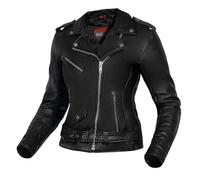 Ozone LEATHER JACKET RAMONES LADY BLACK DS