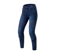 OZONE MOTO Agness II Lady Motorcycle Jeans Women | Aramid Fiber Lining | Knee Protectors Level 2 | Pockets for Hip and Tailbone Protectors | Slim fit Blue