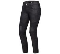 OZONE MOTO Women's Roxy Lady Motorcycle Pants, Waxed Black, 34W / 30L