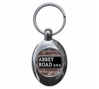 Ozorath Abbey Road Keyring Keychain Key Ring Chain With Trolley Coin