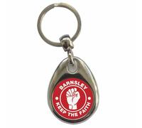 Ozorath Barnsley Keep The Faith Northern Soul Keyring Keychain with Split Ring Attachment and Metal Key Fob