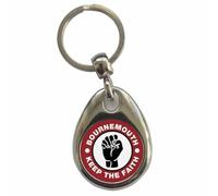 Ozorath Bournemouth Keep The Faith Northern Soul Keyring Keychain with Split Ring Attachment and Metal Key Fob
