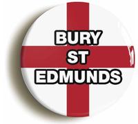 Ozorath Bury St Edmunds England Flag Button Badge (1inch / 25mm diameter)