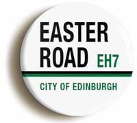 Ozorath Easter Road EH7 Edinburgh Hibs Road Sign Button Badge (2inch / 50mm diameter)