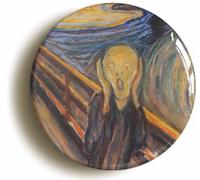 Ozorath Edvard Munch The Scream Always Be Kind Button Badge (2inch / 50mm diameter)