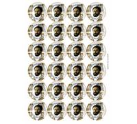 Ozorath Emperor Haile Selassie Reggae Rastafarian Matt Paper Stickers