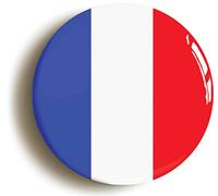 Ozorath FRANCE FRENCH NATIONAL FLAG BADGE BUTTON PIN (Size is 2inch / 50mm diameter)