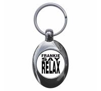 Ozorath Frankie Say Relax Keyring Keychain Key Ring Chain With Trolley Coin