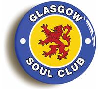 Ozorath GLASGOW SOUL CLUB NORTHERN SOUL BADGE BUTTON PIN (1inch/25mm diameter) KEEP THE FAITH