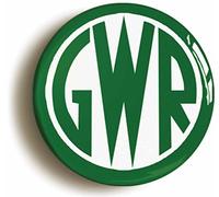 Ozorath GWR RETRO LOGO BADGE BUTTON PIN (1inch/25mm diameter) GREAT WESTERN RAILWAY