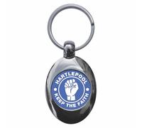 Ozorath Hartlepool Keep The Faith Northern Soul Keyring Keychain Key Ring Chain With Trolley Coin