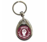 Ozorath Hearts Keep The Faith Northern Soul Keyring Keychain with Split Ring Attachment and Metal Key Fob