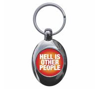 Ozorath Hell Is Other People Keyring with Trolley Coin