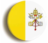 Ozorath HOLY SEE VATICAN NATIONAL FLAG BADGE BUTTON PIN (Size is 1inch / 25mm diameter)