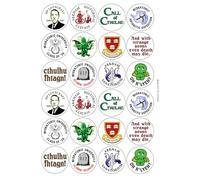 Ozorath HP Lovecraft Cthulhu Mythos Matt Paper Stickers