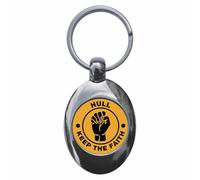 Ozorath Hull Keep The Faith Northern Soul Keyring Keychain Key Ring Chain With Trolley Coin