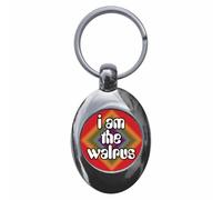 Ozorath I Am The Walrus Keyring Keychain Key Ring Chain With Trolley Coin