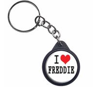 Ozorath I Heart Love Freddie Keyring Keychain Key Ring Chain With Trolley Coin