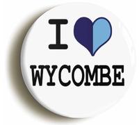Ozorath I Heart Love Wycombe Button Badge (2inch / 50mm diameter)