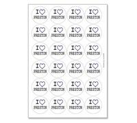 Ozorath I Love Preston Matt Paper Stickers