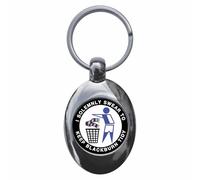 Ozorath I Solemnly Swear To Keep Blackburn Tidy Keyring Keychain Key Ring Chain With Trolley Coin